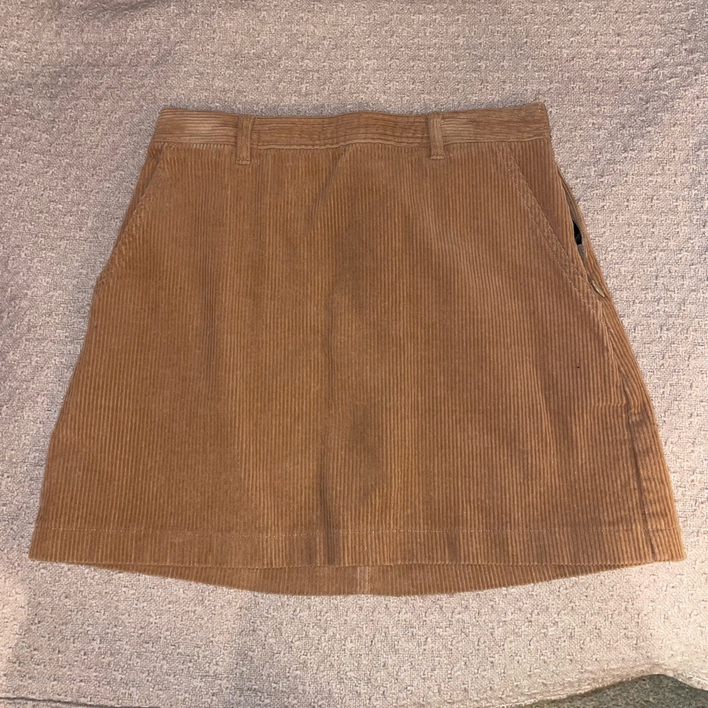 Forever 21 Tan Corduroy Mini Skirt